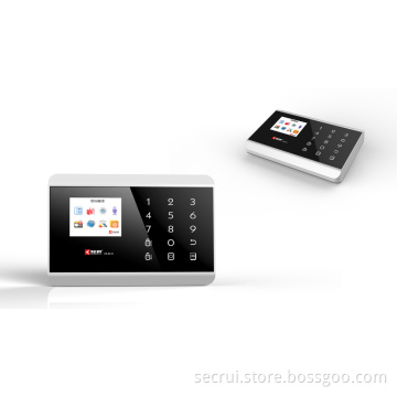 Touch Keypad Wireless Alarm System GSM&PSTN TFT Color Display Burgualr Alarm System with 99 Wireless Defense Zones (KR-8218G)